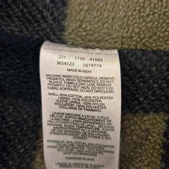 Canvas Flannel Lined Insulated Barn Jacket Chore Coat Blue Mens Size 2X - Picture 10 of 14